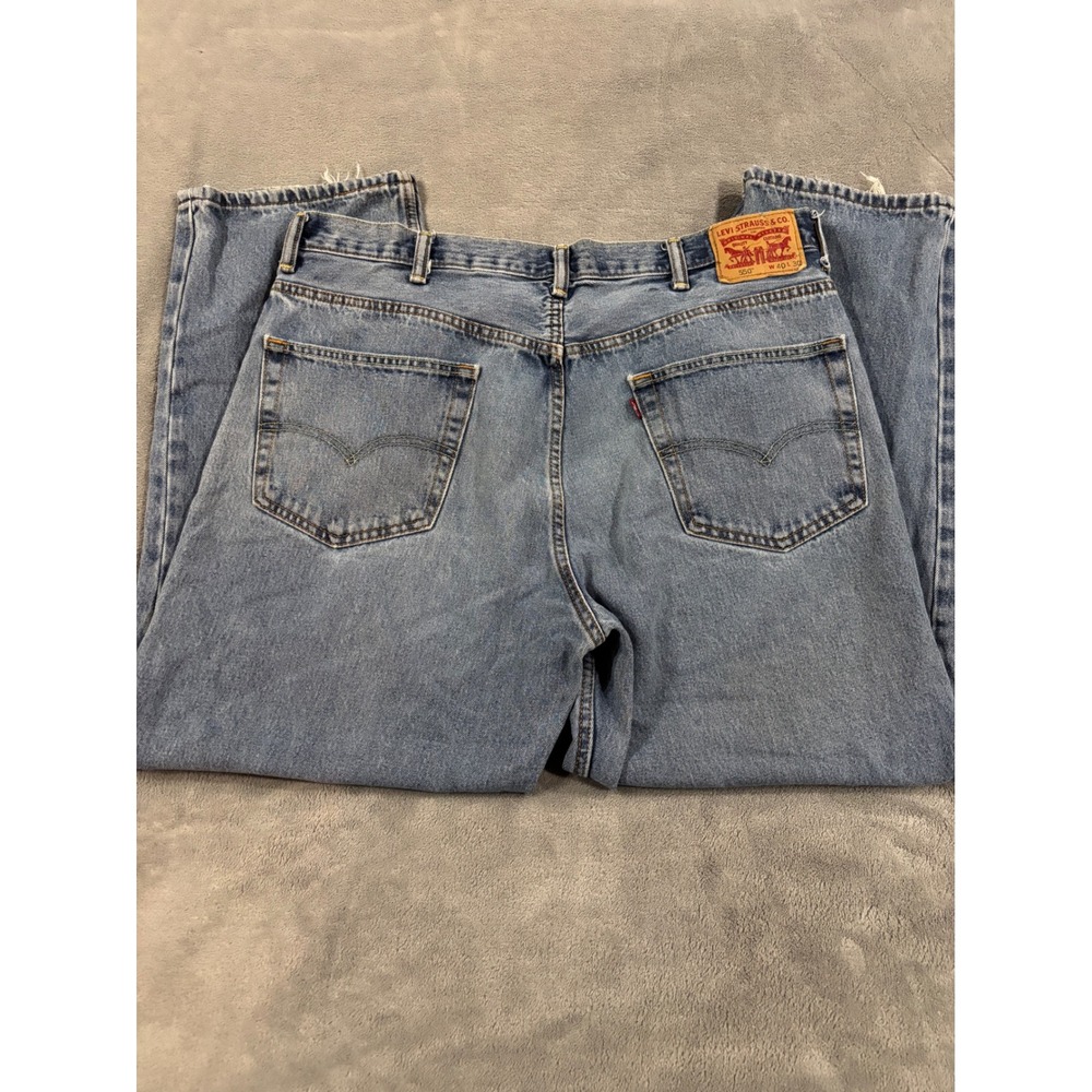 Levis 550 Relaxed Fit Tapered Leg Jeans Mens 40x30 Medium Wash Denim Blue